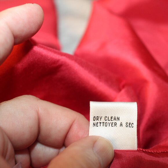 TALBOTS 100% SILK ANKLE PANTS PETITE SIZE 10 Coral Color - Picture 11 of 11